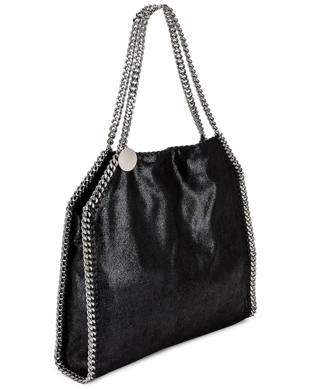 3 Chain Falabella Shaggy Deer Black Tote