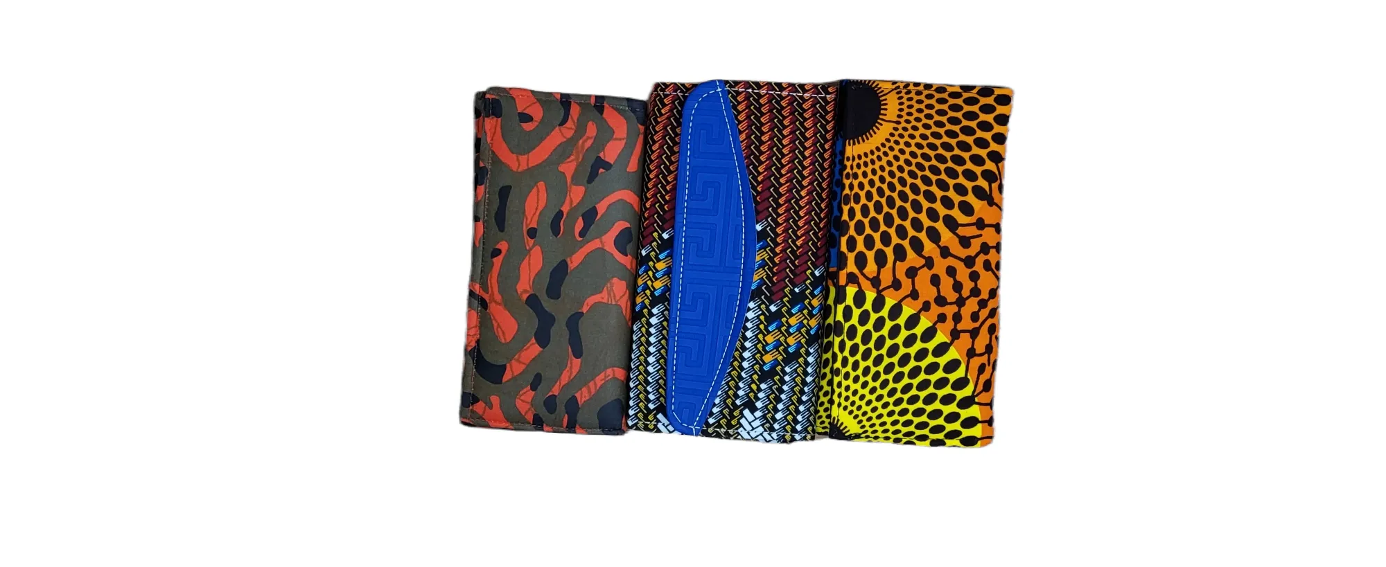 African Print Fabric Trifold Wallet | Geri's Bluffing Boutique