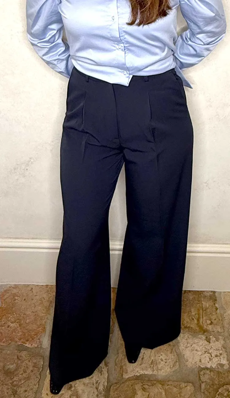 Alexia Suiting Pants - Navy