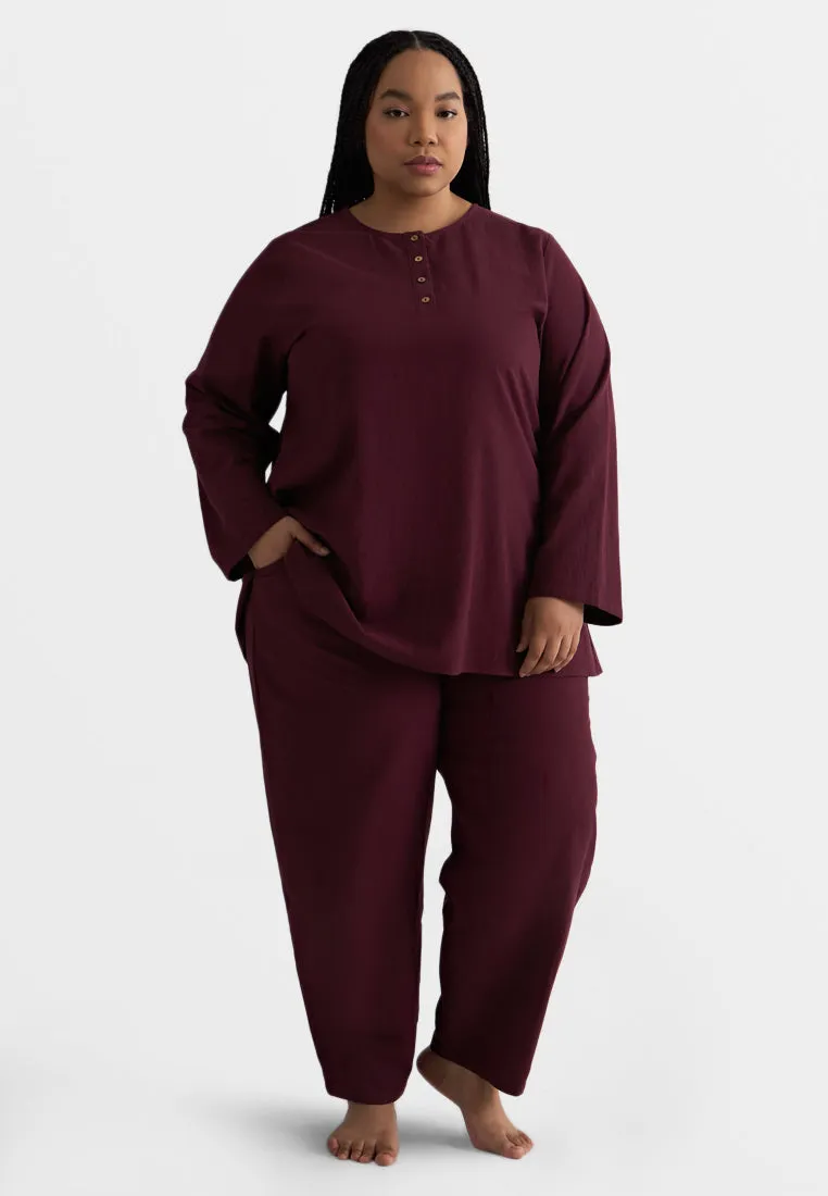 Aman ZEN Effortless Half Button Top