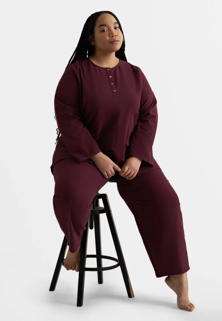 Aman ZEN Effortless Half Button Top