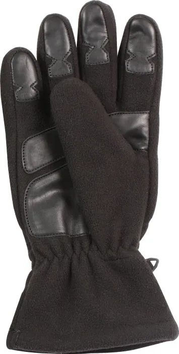 Black - Mirco Fleece All Weather Water Resistant Gloves