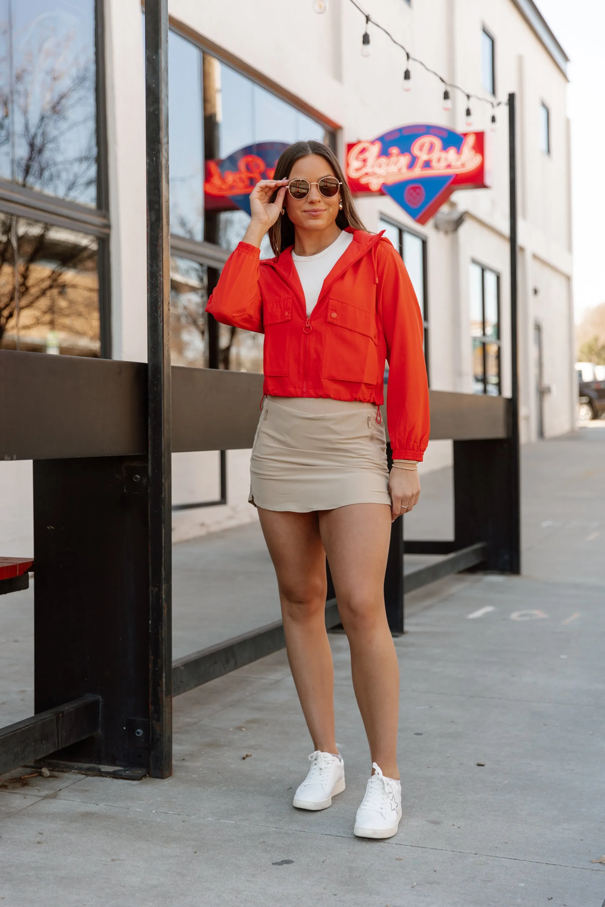 BREEZY BLISS JACKET IN RED