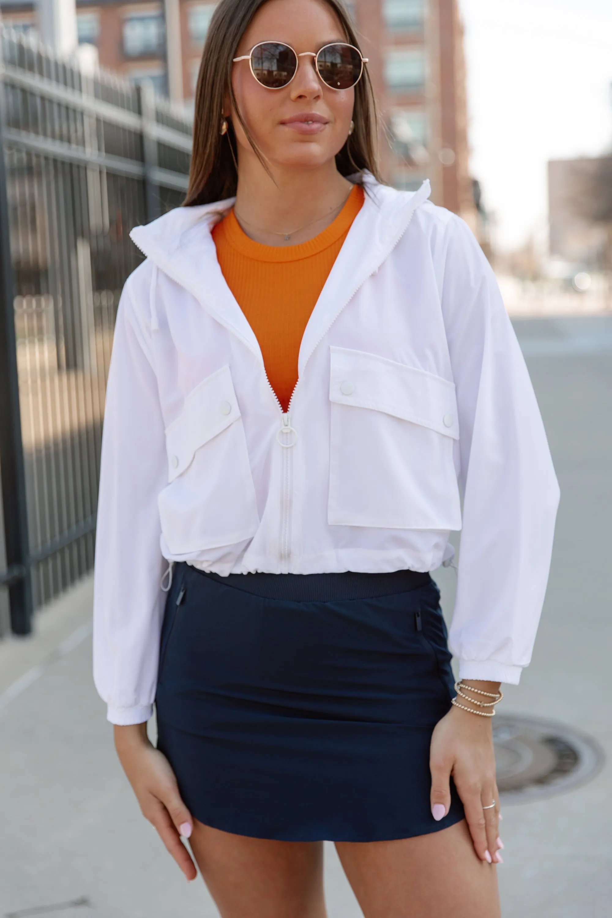 BREEZY BLISS JACKET IN WHITE