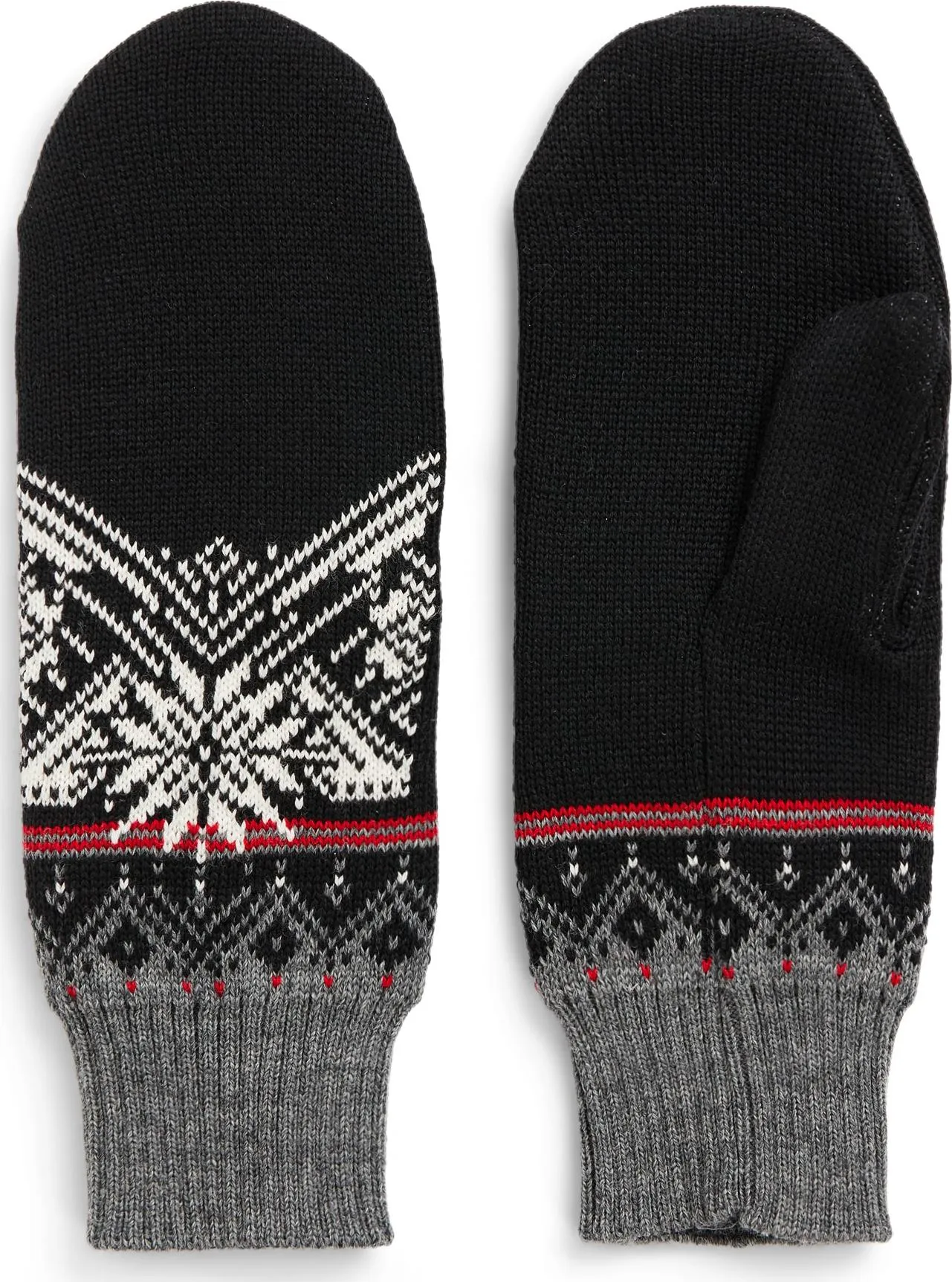 Dale of Norway Moritz Merino Wool Mittens Black Smoke Offwhite | Buy Dale of Norway Moritz Merino Wool Mittens Black Smoke Offwhite here | Outnorth