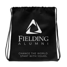 Drawstring Bag - Black | Alumni Logo