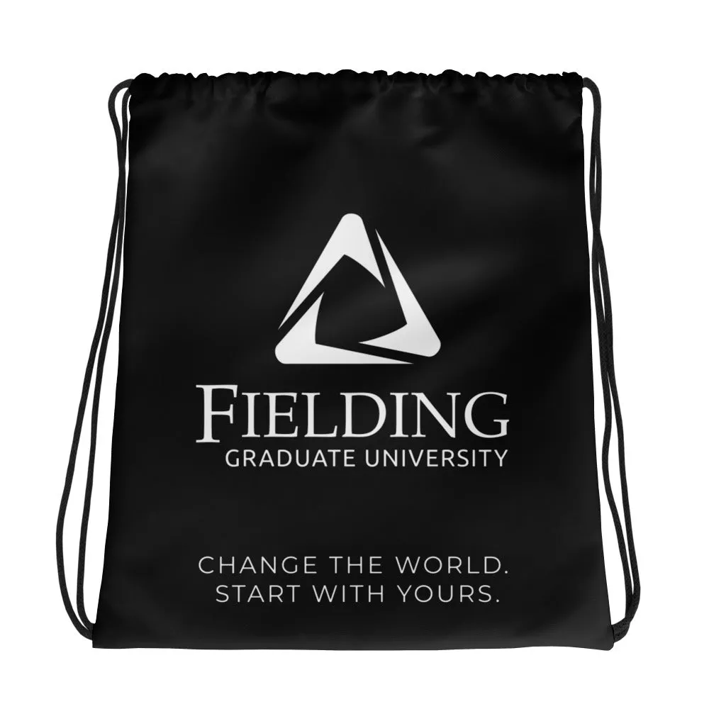 Drawstring Bag - Black | Fielding Logo