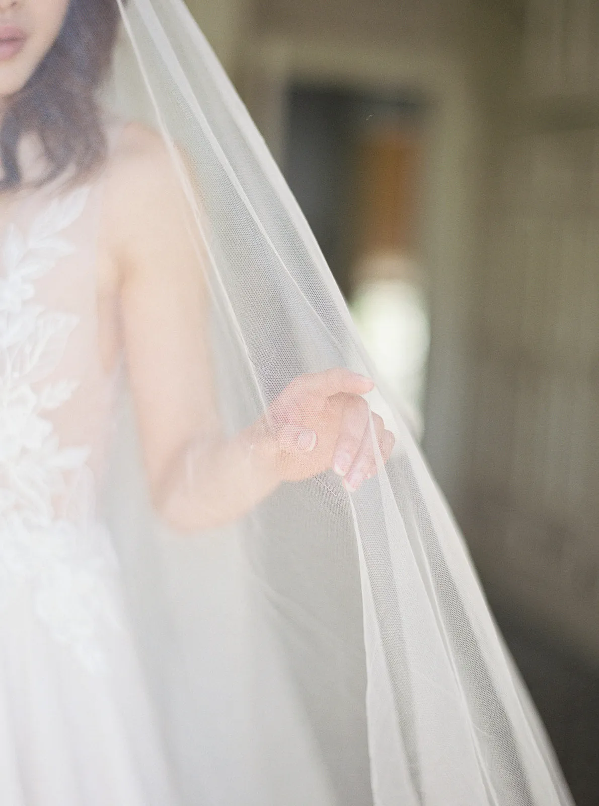 ELIZABETH | English Silk Tulle Wedding Veil