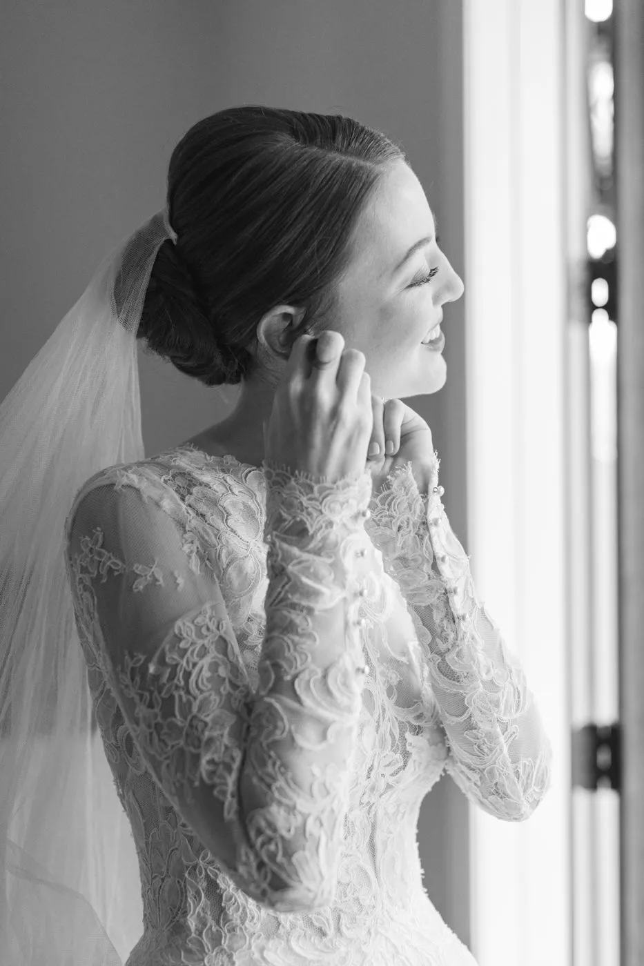 ELIZABETH | English Silk Tulle Wedding Veil