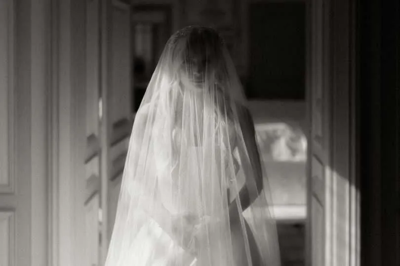 ELIZABETH | English Silk Tulle Wedding Veil