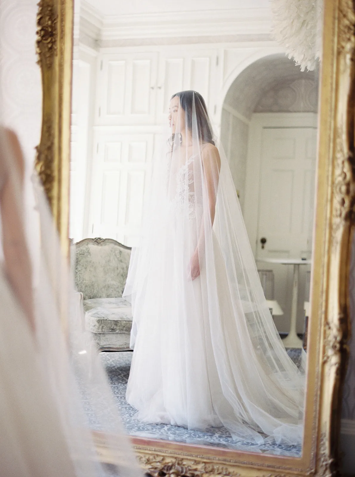 ELIZABETH | English Silk Tulle Wedding Veil