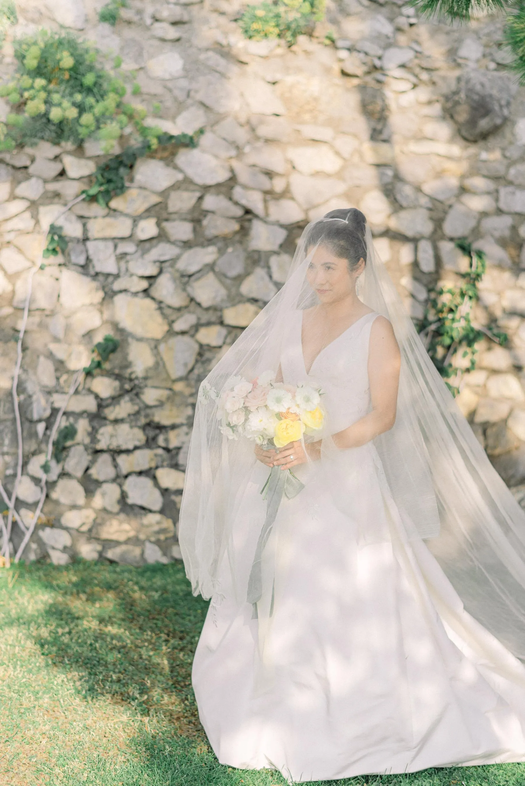 ELIZABETH | English Silk Tulle Wedding Veil