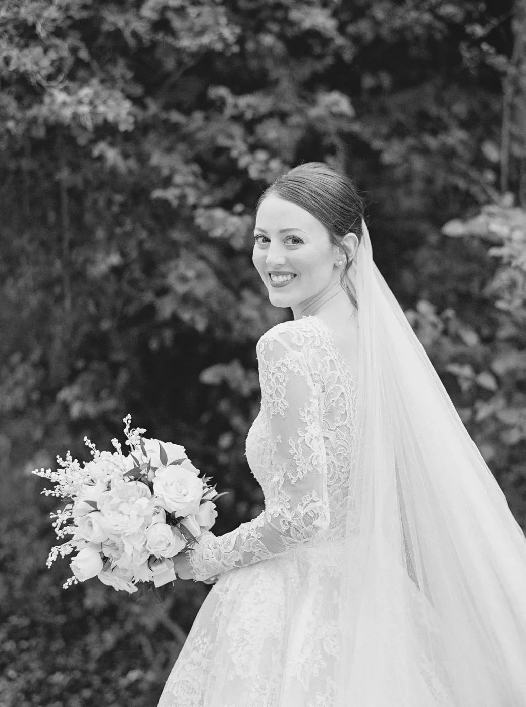 ELIZABETH | English Silk Tulle Wedding Veil