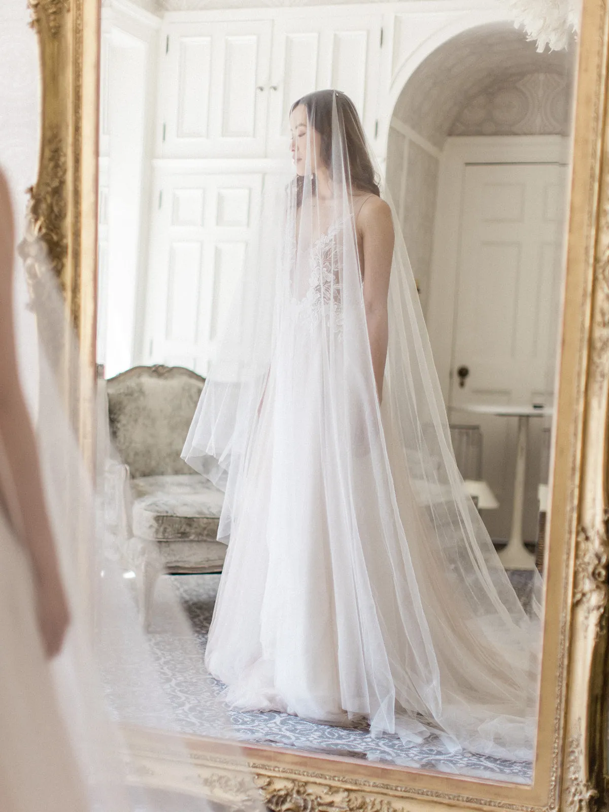 ELIZABETH | English Silk Tulle Wedding Veil