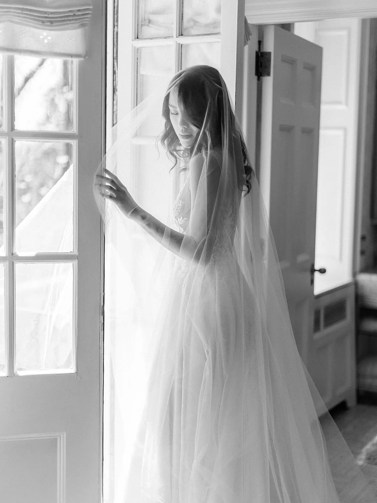 ELIZABETH | English Silk Tulle Wedding Veil