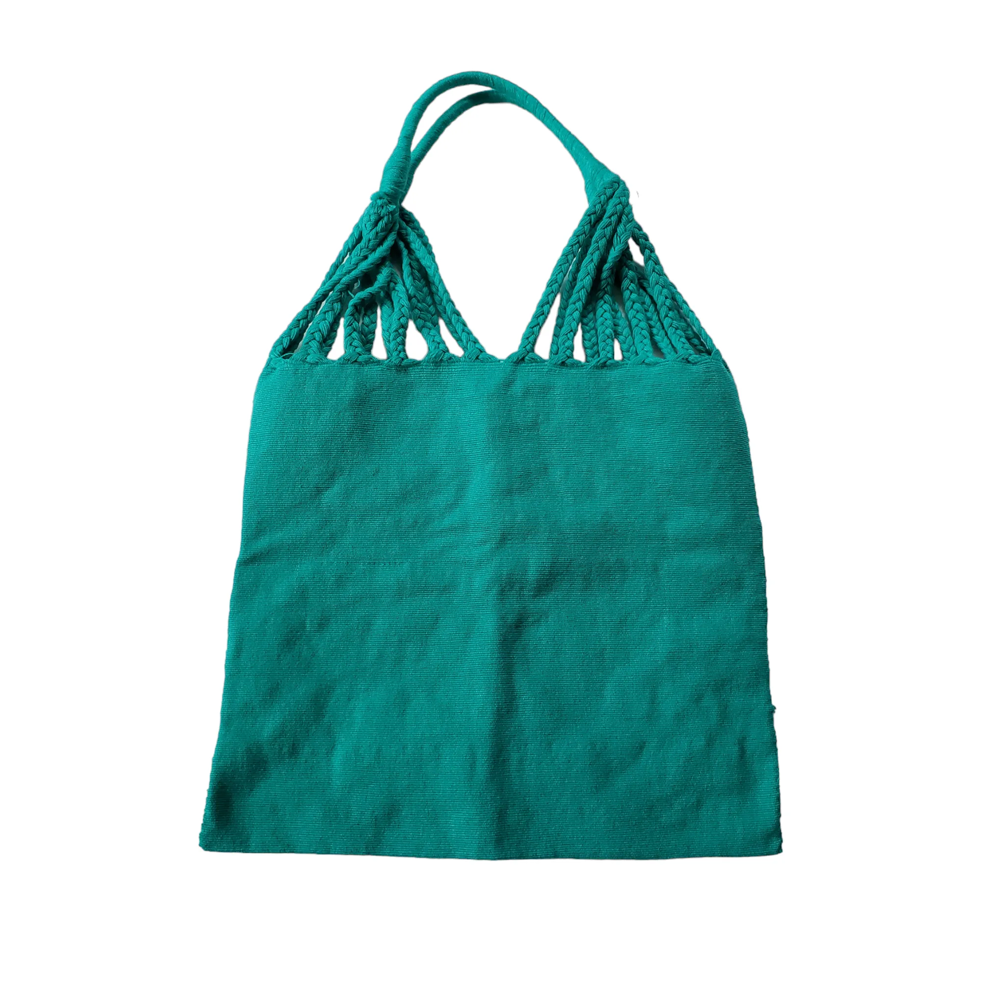 Embroidered Mexican Woven Tote Bag