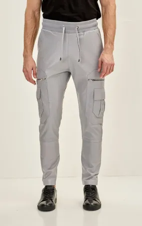 Genuine Leather Destination Joggers - Grey