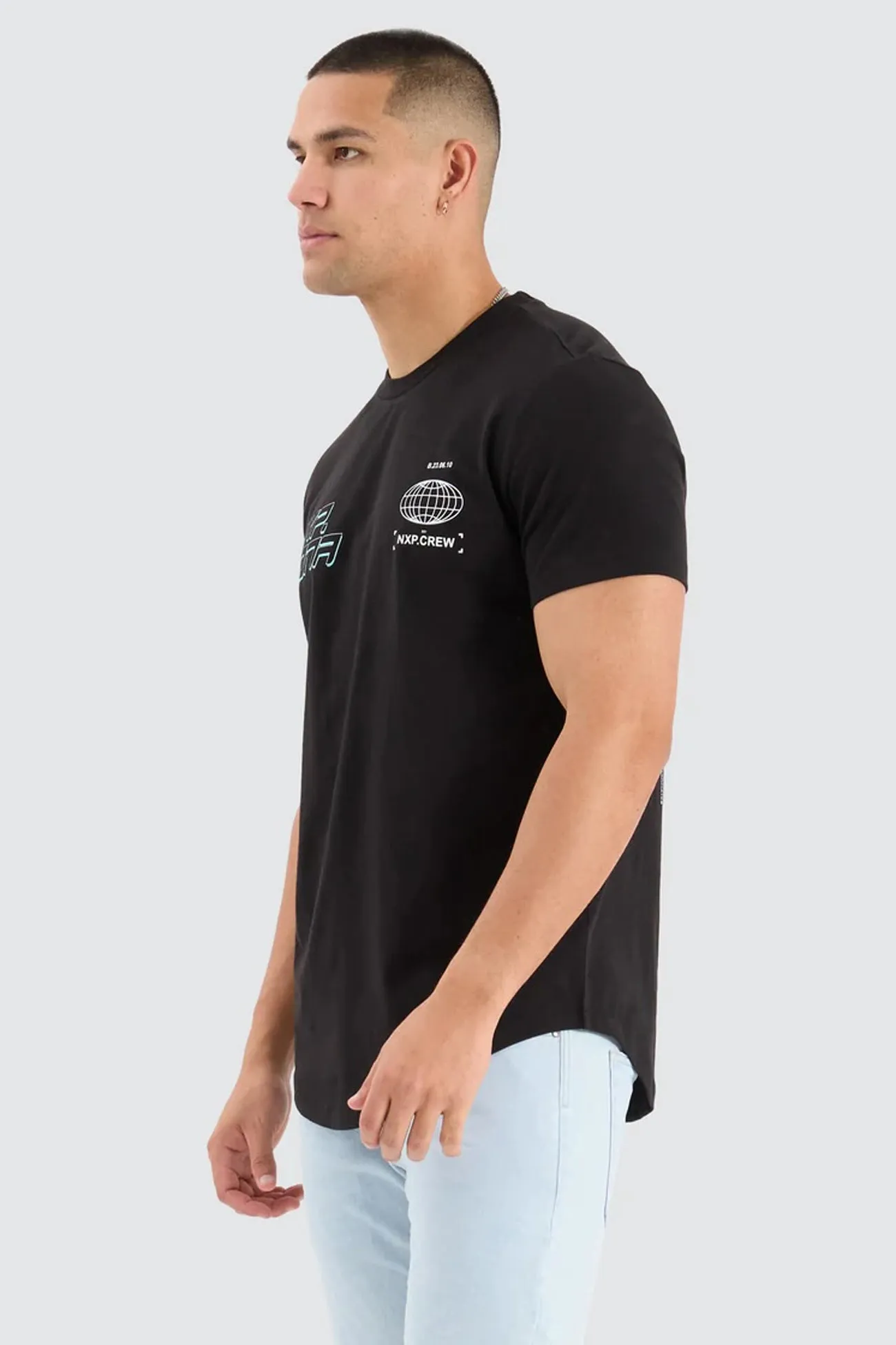 Grande Dual Curved Tee Jet Black