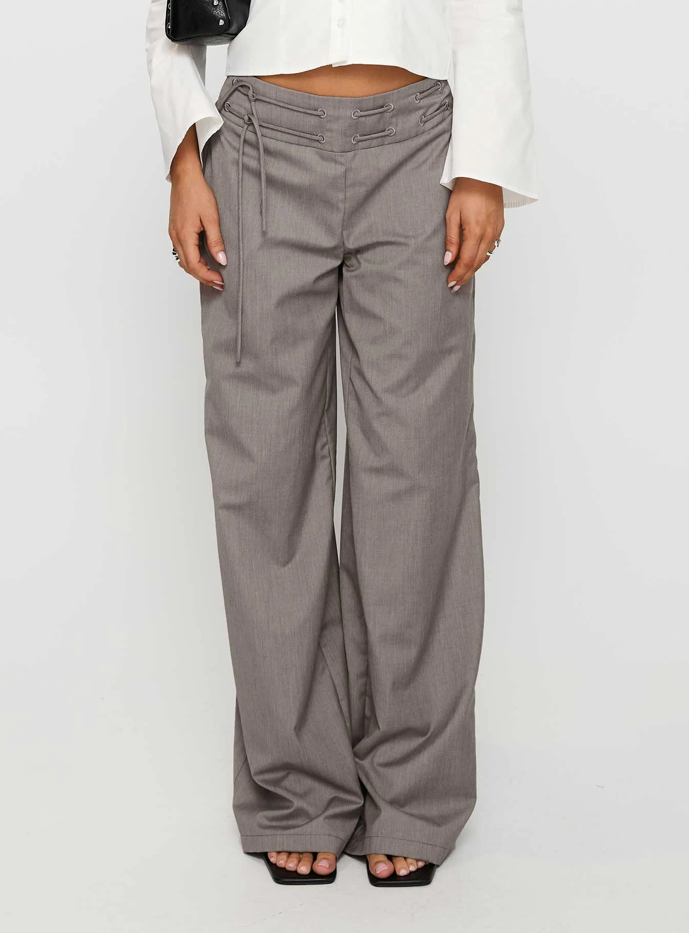 Just Have Fun Wide Leg Pant Grey