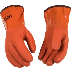 Kinco 8182 Acrylic Sandy Finish Lined PVC Gauntlet Gloves (One Dozen)