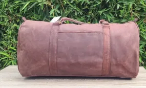 Large Pull Up Leather Duffle Bag