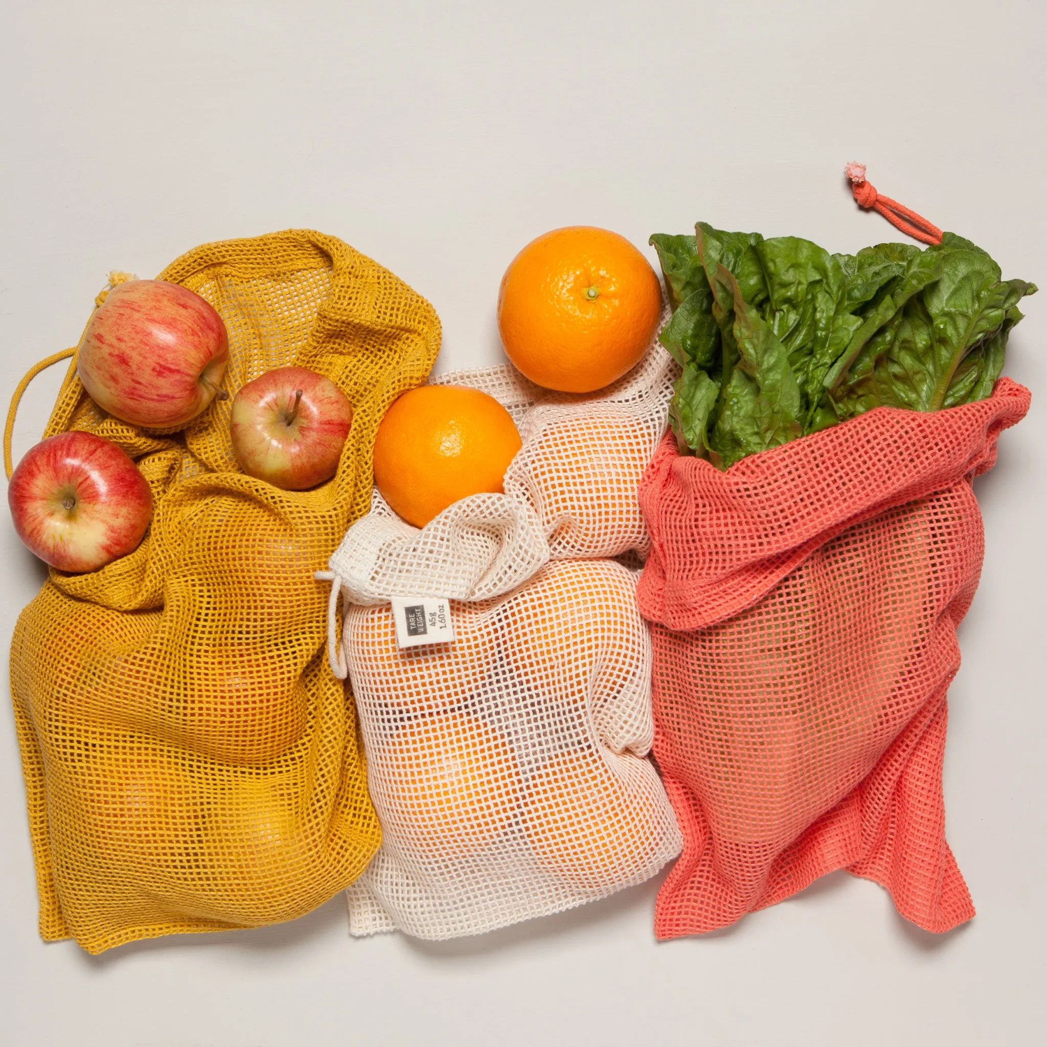 Le Marche Coral Produce Bags Set of 3