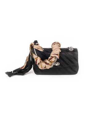 Lock Small Shoulder Bag - Black