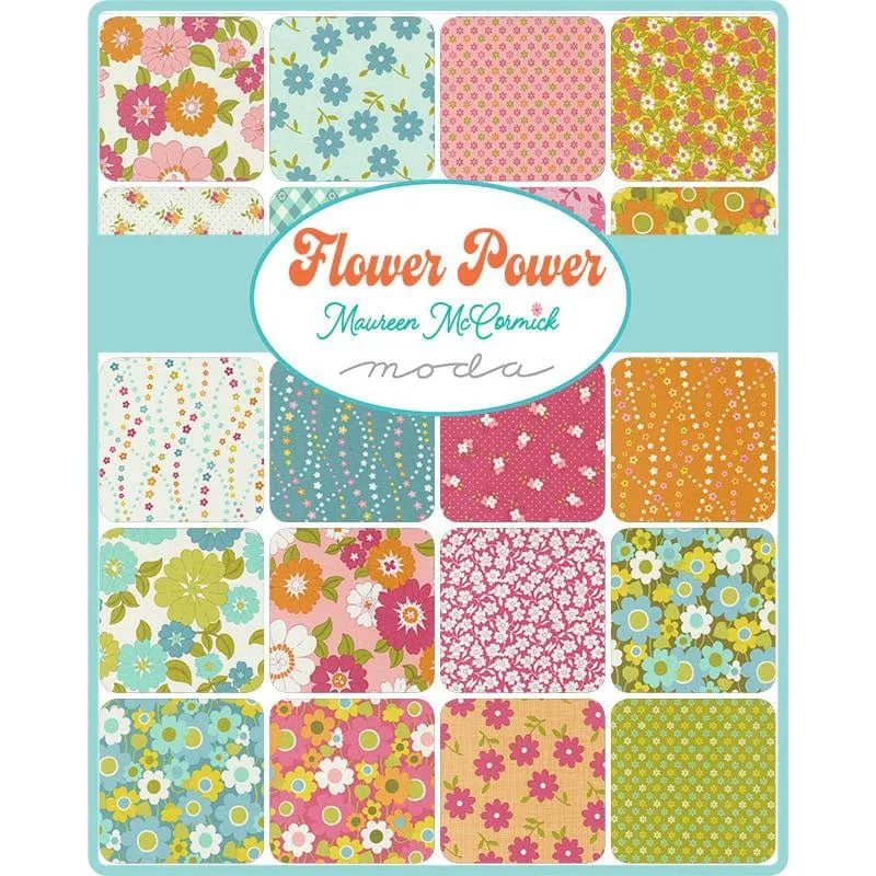 Moda Flower Power Fat Quarter Bundle 35 Piece 33710AB