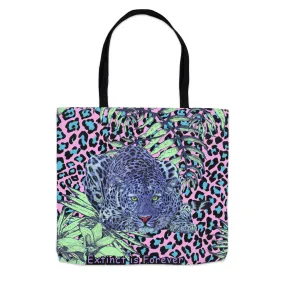 NEW - Extinct is forever, Leopard Tote