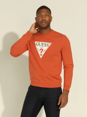 Orange Audley Fleece Jumper