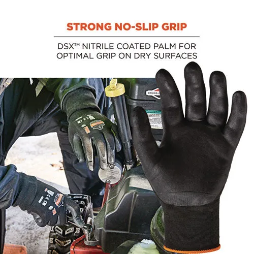 Proflex 7001 Nitrile-coated Gloves, Black, X-small, Pair, Ships In 1-3 Business Days