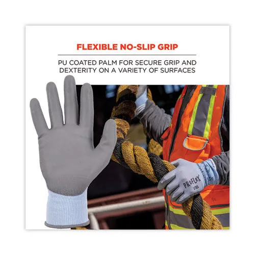 Proflex 7025 Ansi A2 Pu Coated Cr Gloves, Blue, X-large, Pair, Ships In 1-3 Business Days