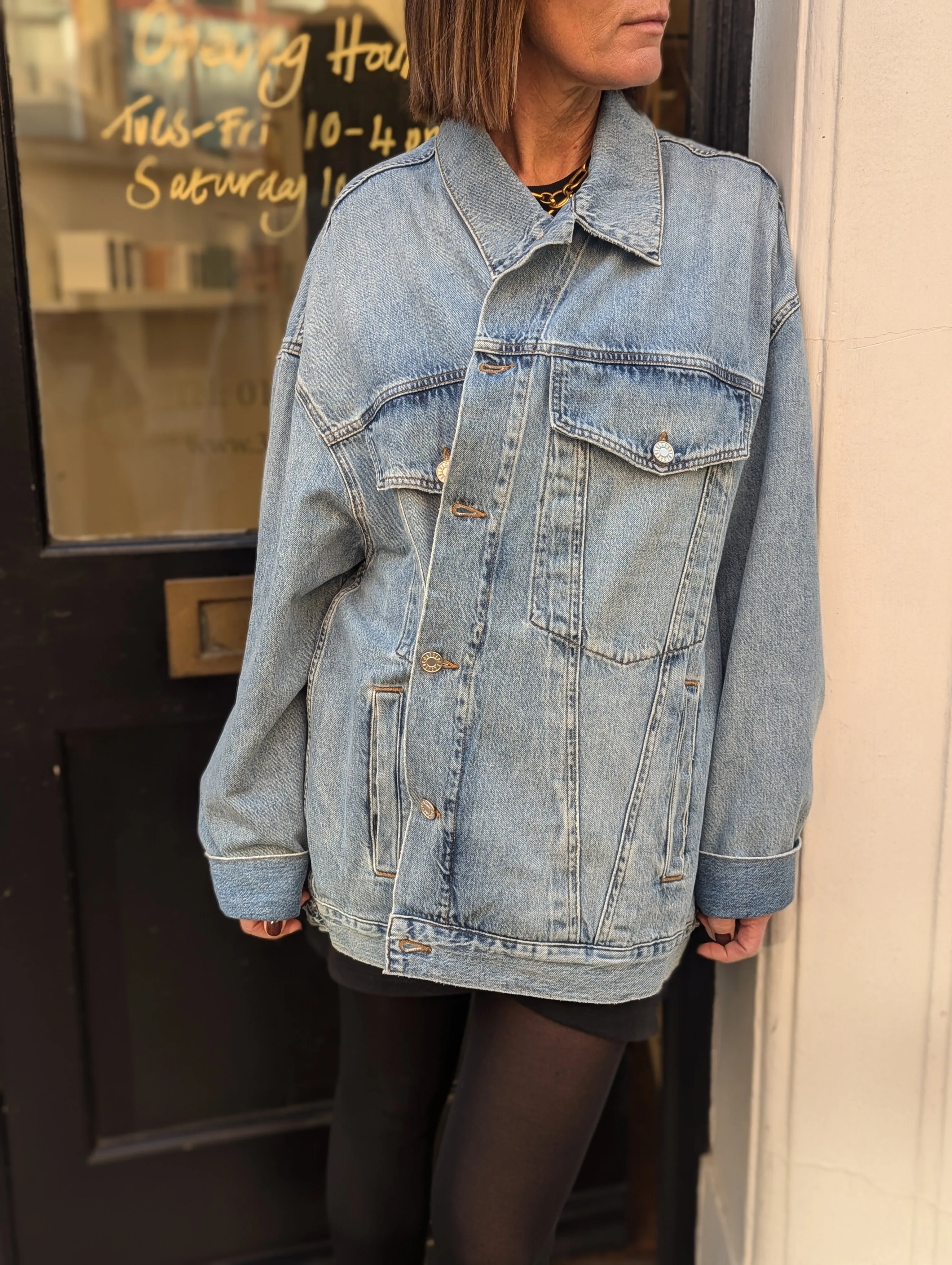 Reworked Wayne Oversized Denim Jacket