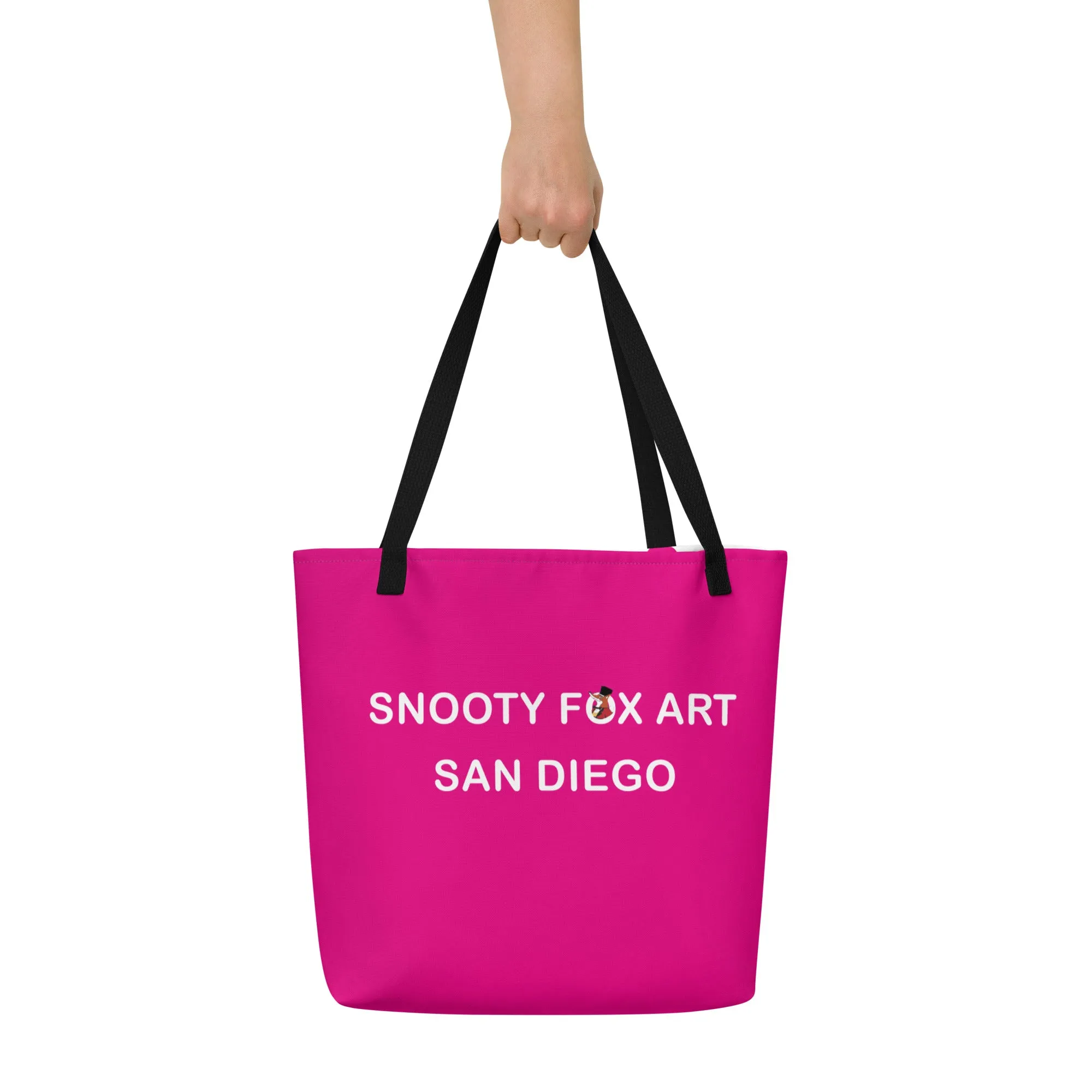 Snooty Fox Art Everyday Tote Bag - Mexico Pink