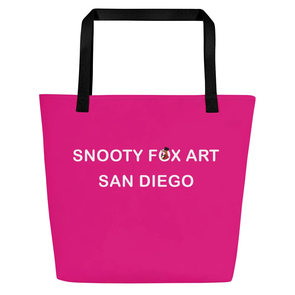 Snooty Fox Art Everyday Tote Bag - Mexico Pink