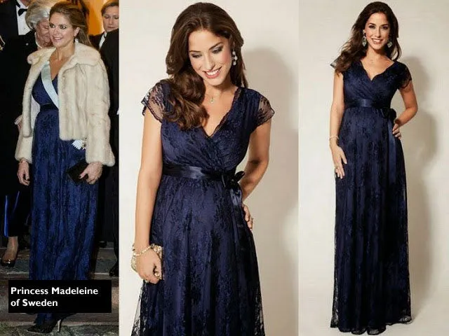 Tiffany Rose Eden Lace Maternity Gown worn by Princesses of Sweden