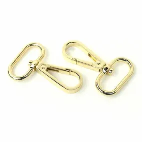 Two Swivel Hooks 1" Gold - Sallie Tomato