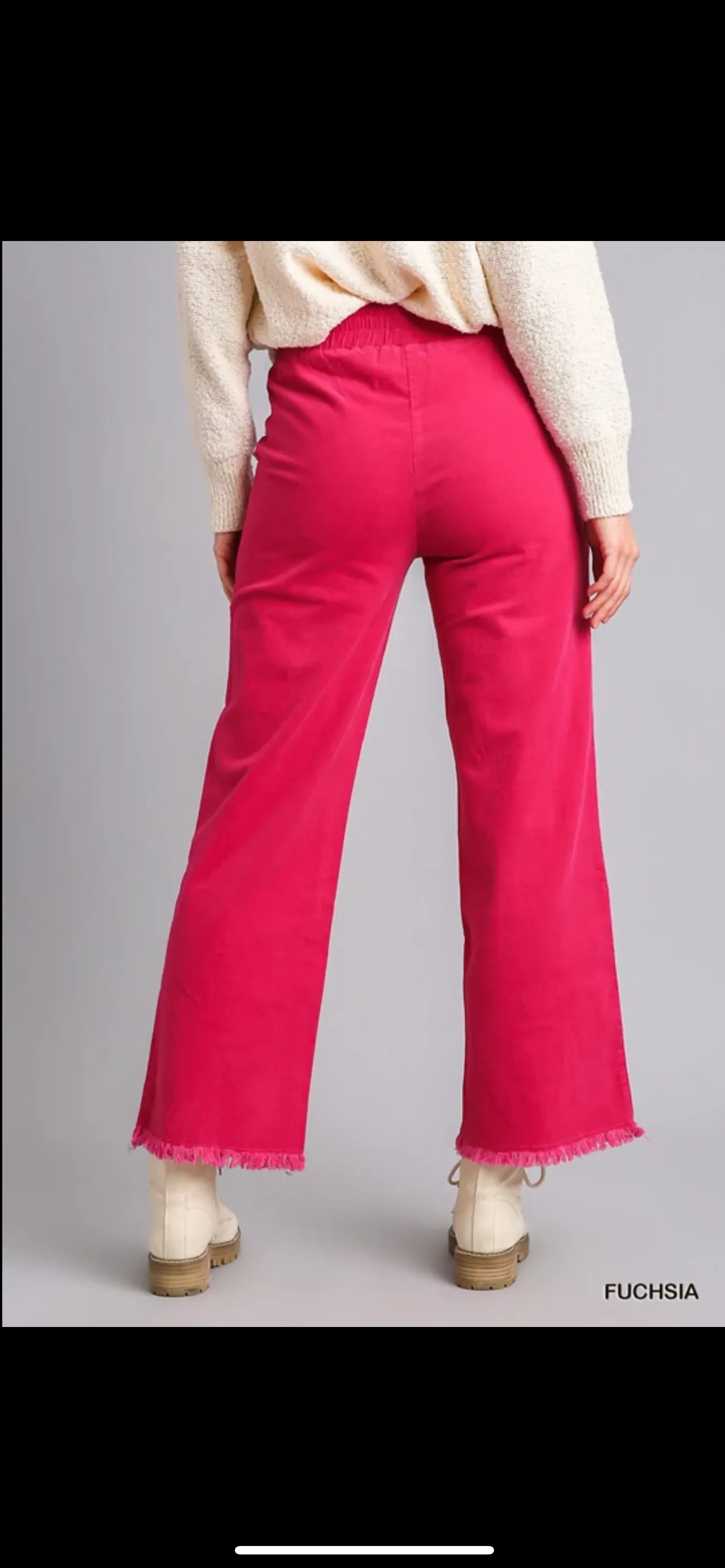 Wide Leg Corduroy Pants