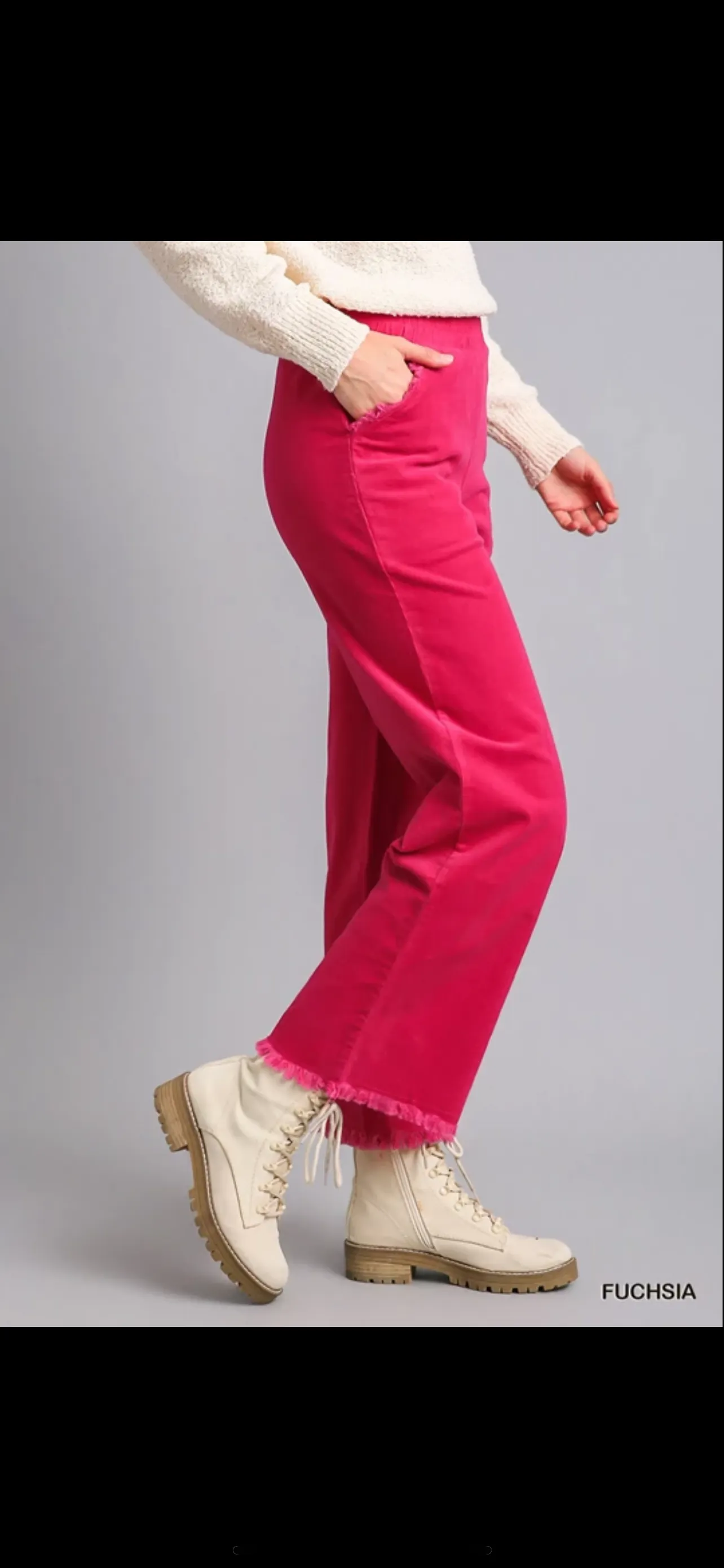 Wide Leg Corduroy Pants