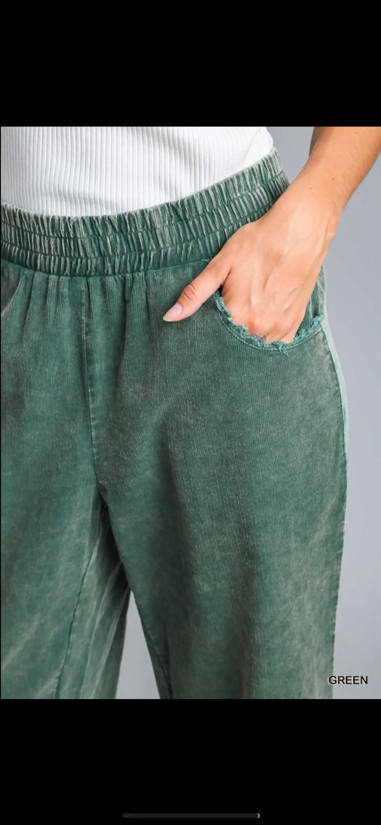 Wide Leg Corduroy Pants