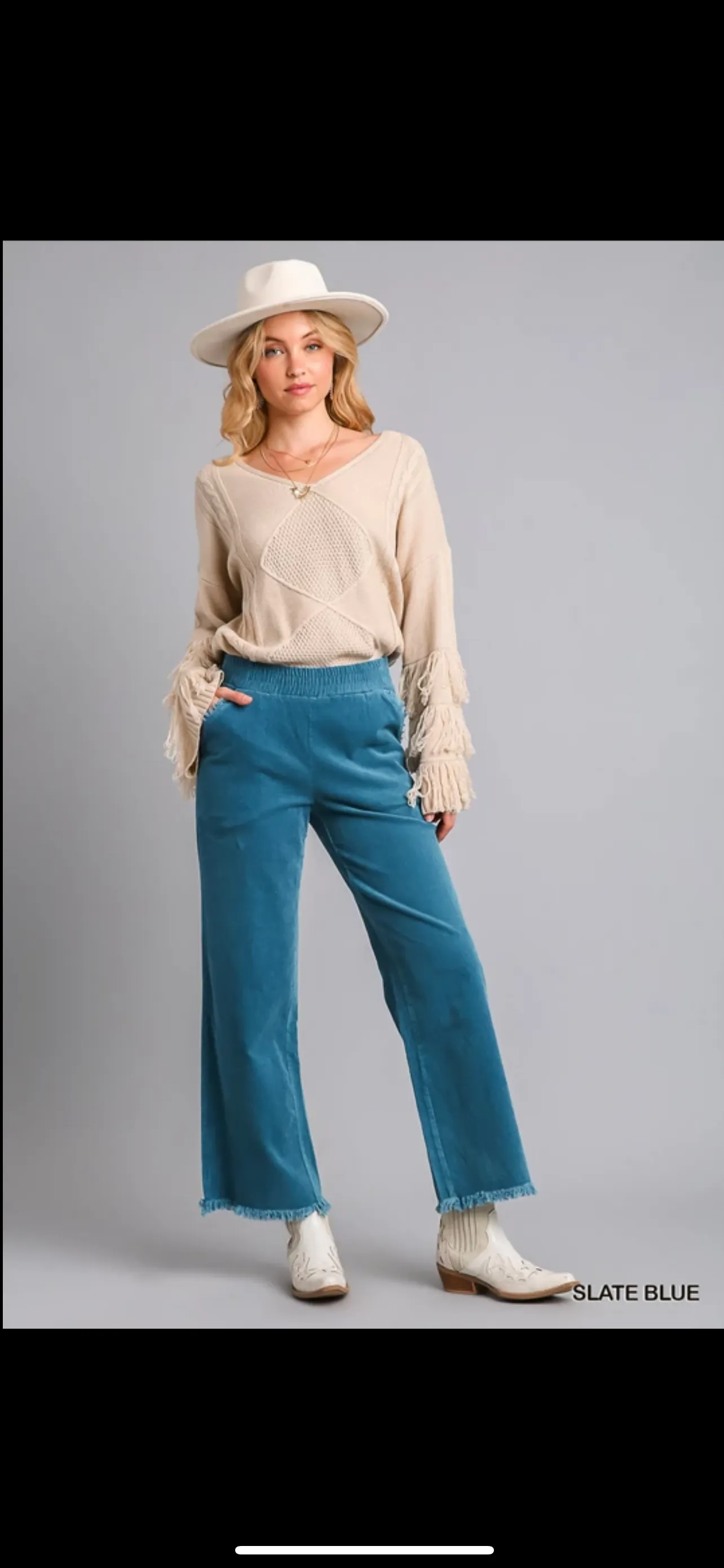 Wide Leg Corduroy Pants