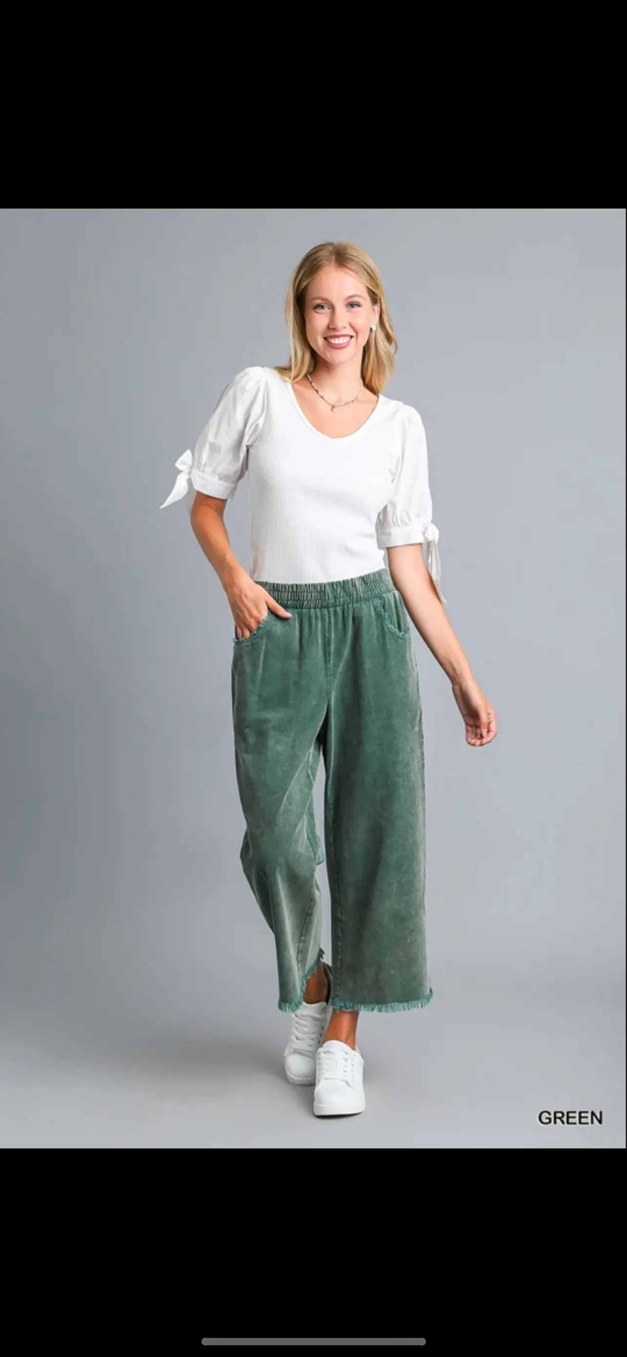 Wide Leg Corduroy Pants