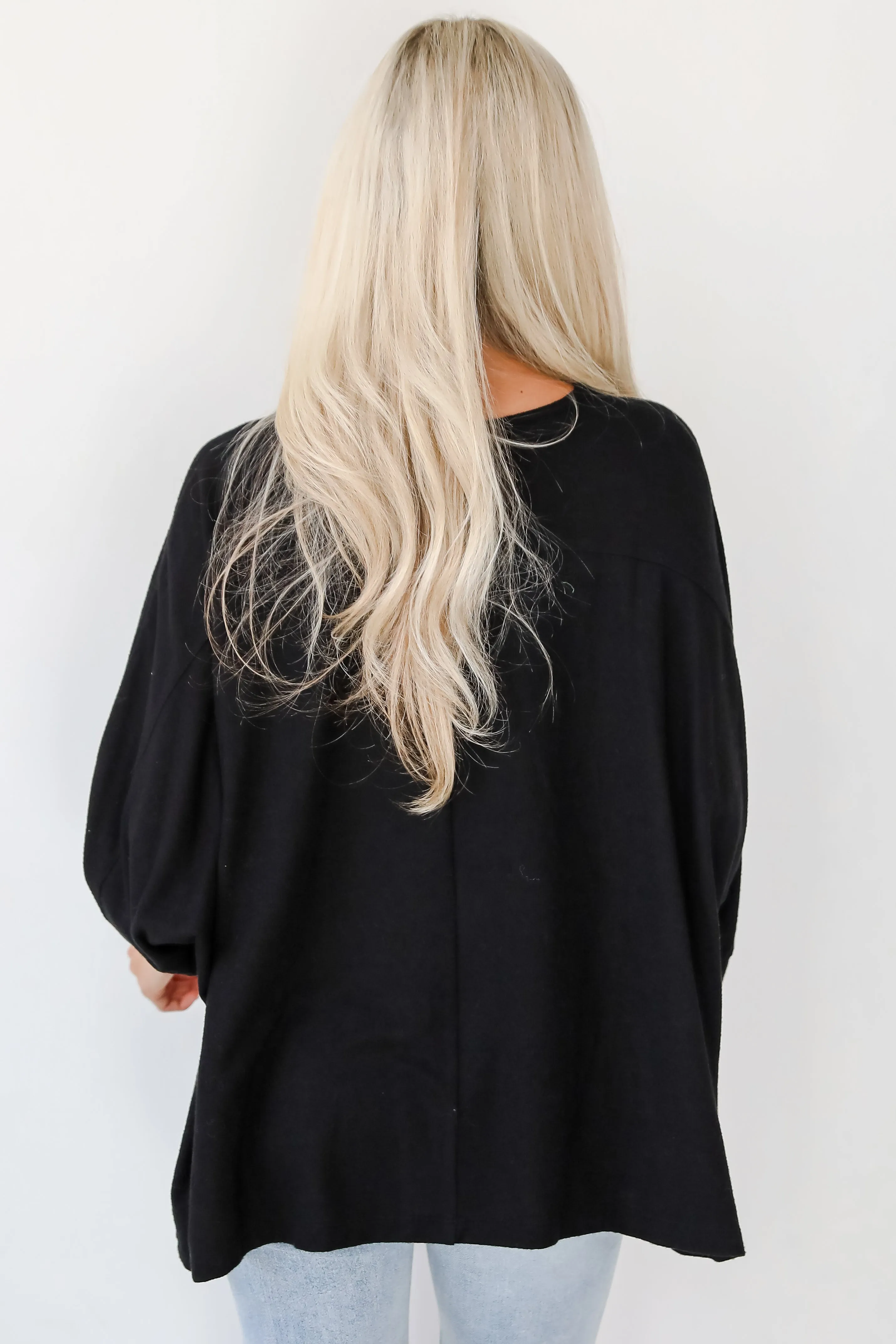 Winning Pick Oversized Soft Knit Top